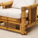 Paire de fauteuils en bambou, coussins Pierre Frey, travail français, vers 1960-70