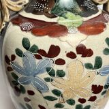 Japan, Satsuma vase with richly decorated handles, signed, early 20th century