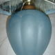 1960 blue glass lamp