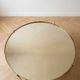 Round golden mirrored retro coffee table