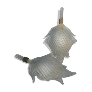 Paire d'appliques feuille