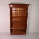Antique oak open bookcase