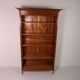 Antique oak open bookcase