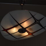 Mid-century Glass Pendant by  Napako,1970’s.