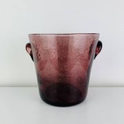 XL champagne bucket, bubble glass from Biot, purple