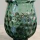 Textured glass vase and carafe duo in blown green glass, Biot style, 1960s.