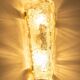 Set of 3 large angular wall sconces in Murano glass by Hillebrand, Germany, 1960s.