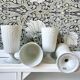 4 Limoges porcelain Mazagran cups