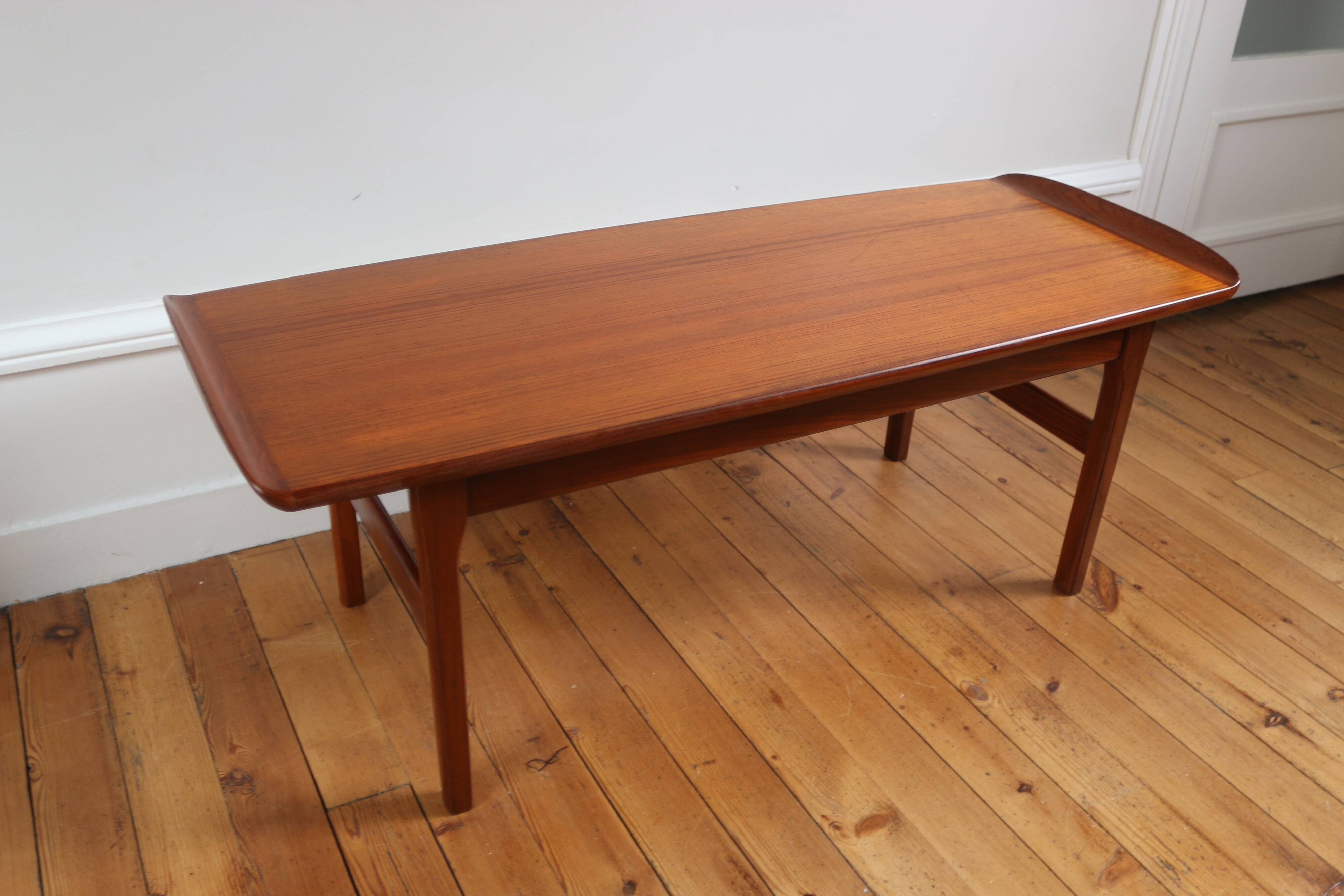 Table basse scandinave vintage teck, 1960