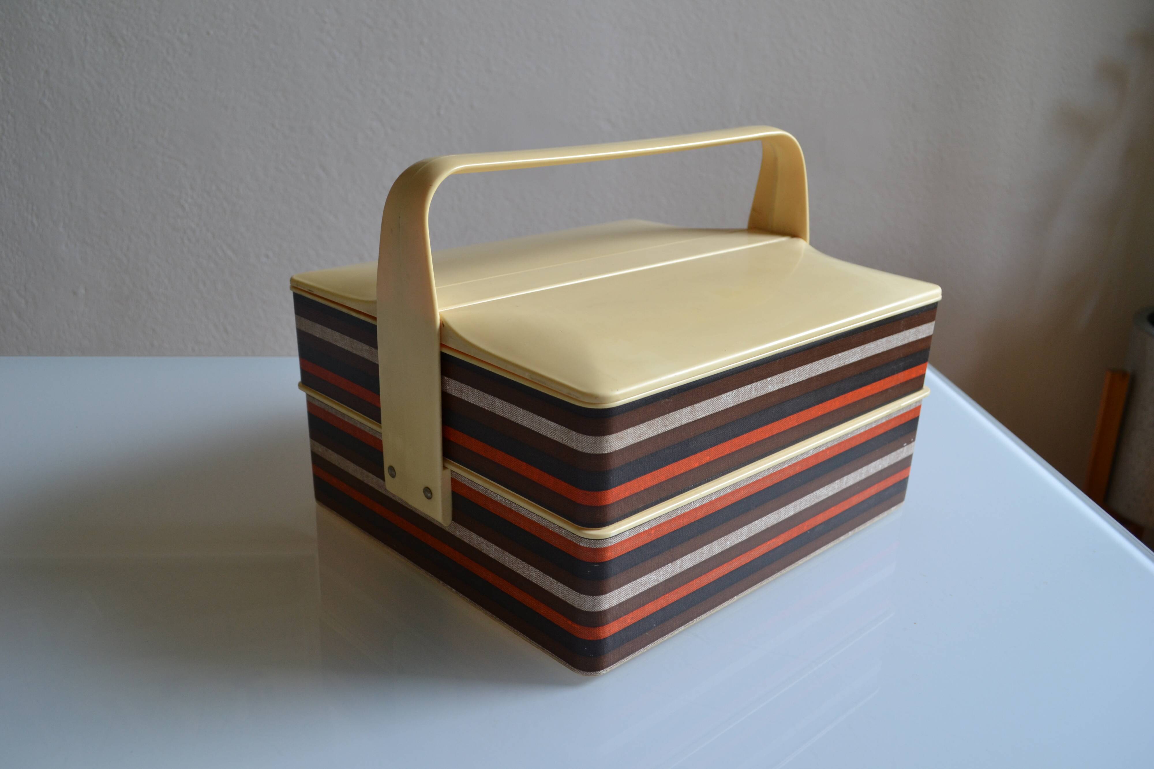 Vintage sewing box worker 1970s 1970s