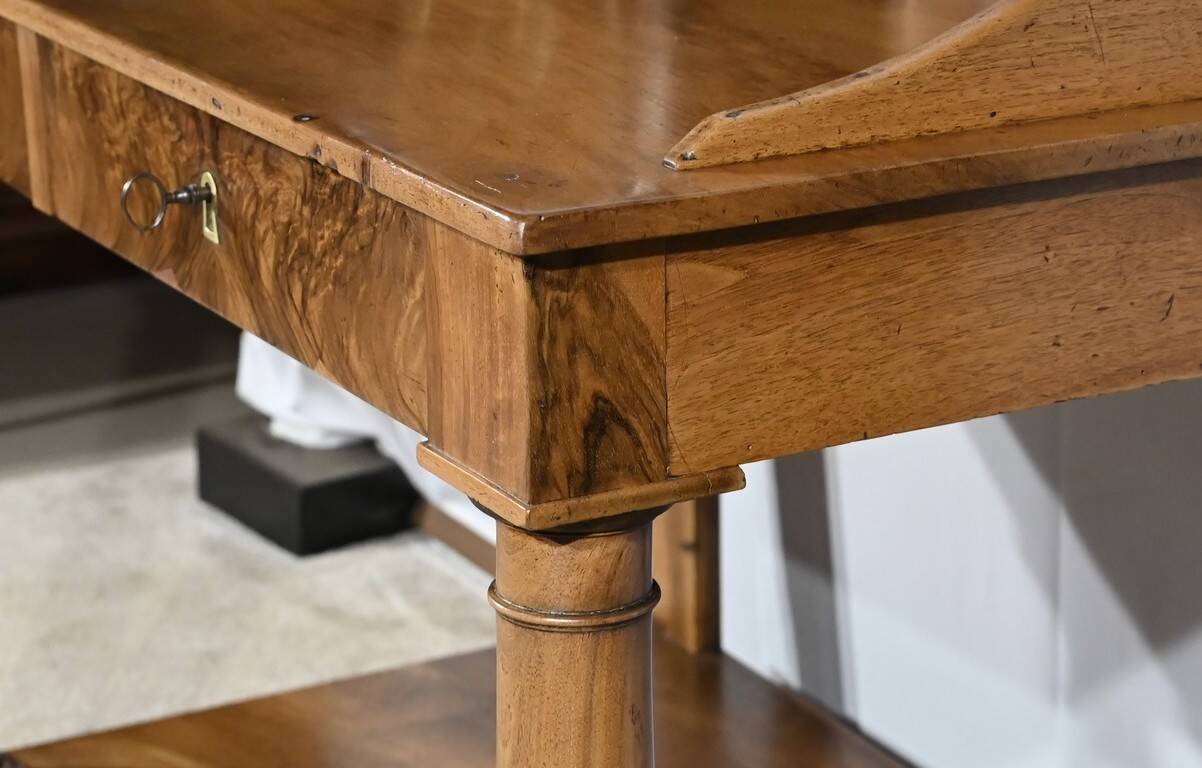 Rare Property Desk, in Walnut, Empire Period – Early 19th Century
