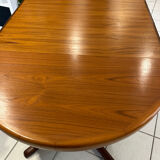 Extensible Baumann teck table vintage 1970