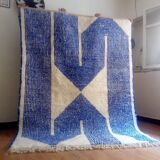 Traditional Moroccan rug, natural wool, 3 x 2 m.