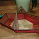 Panier de table vintage en scoubidous