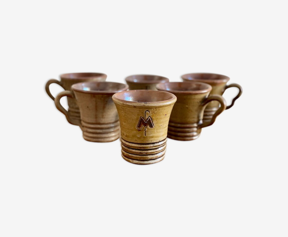 Lot de 6 tasses en grès