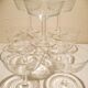 Lot de 10 coupes à champagne cristal taillé