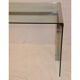 Gallotti and Radice design desk in glass and chrome 1970