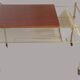 Vintage coffee table with rack Serving trolley on wheels