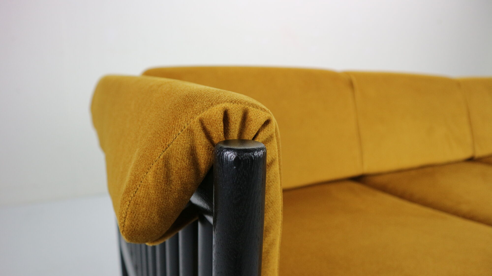 Mid-Century Modern Sofa in Yellow Velvet by Johannes Andersen, 1960s, Denmark