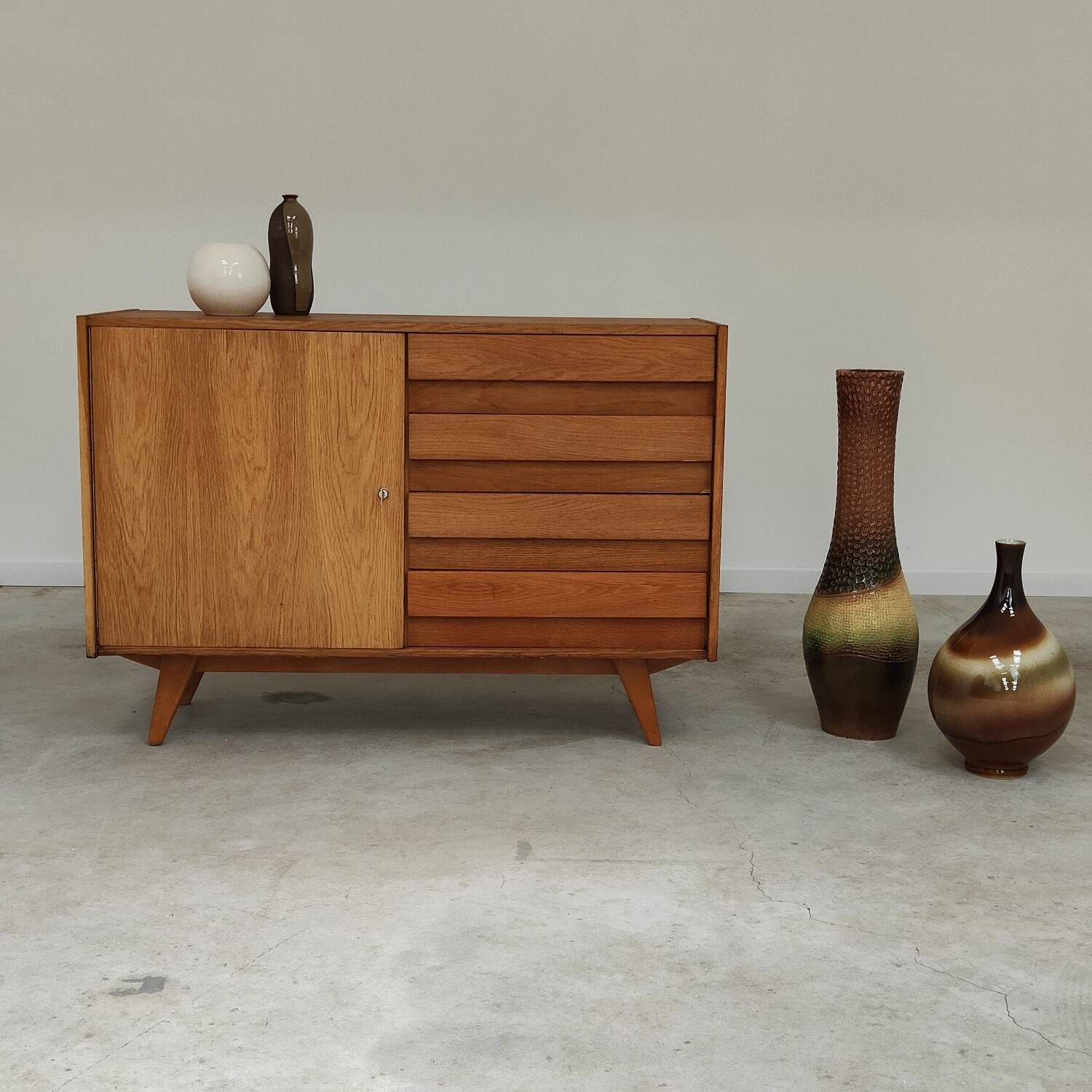 U 458 wooden sideboard by Jiri Jiroutek for Interier Praha 1960