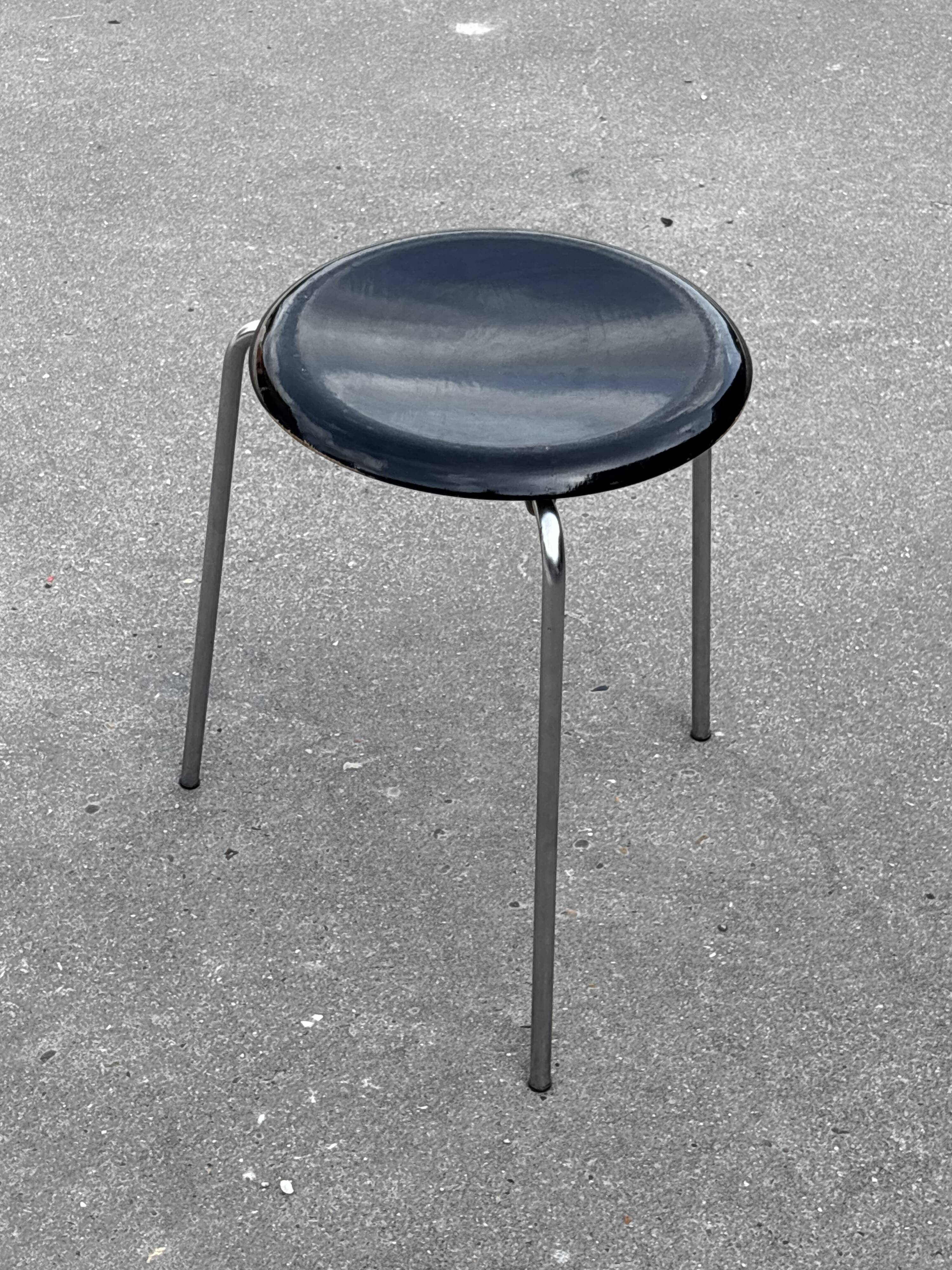 Vintage Fritz Hansen Dot Stool Arne Jacobsen Danish Design