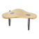Etched Brass coffee table with Agathe Stones in the style of Lova Creation