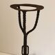 Pair of wrought iron landiers. french work ,seventeenth century