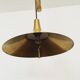 Mid Century Modern Fusijama brass pendant lamp by Th. Valentier