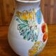 Vintage 50 cl Vallauris ceramic pitcher handmade with floral decor