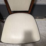 Set of 4 vintage one-piece chairs