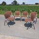 Set of 6 Italian design chairs 70s
