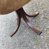 Set of 4 70s velvet bucket chairs