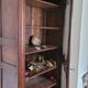 Magnificent antique bonnetière in carved solid wood – Louis XV style