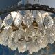 Brass chandelier and glass tassels, 3 floors, 6 burners