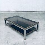 Hollywood Regency Flaminia Two Tier Coffee Table, France, 1970s