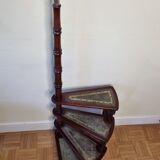 Victorian style mahogany style library staircase circa 1900, 118 cm
