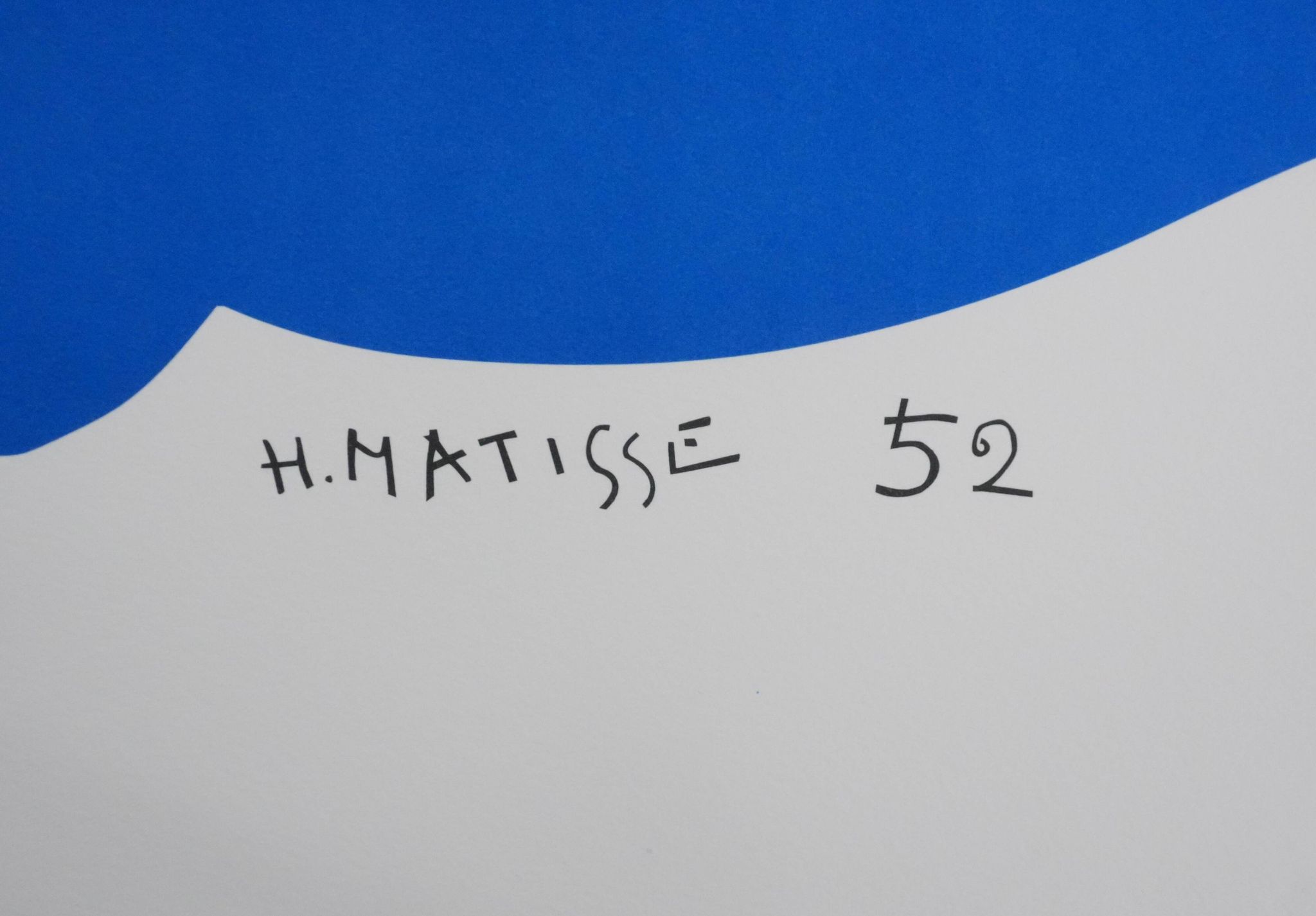 Henri Matisse: Blue Nude I, signed lithograph