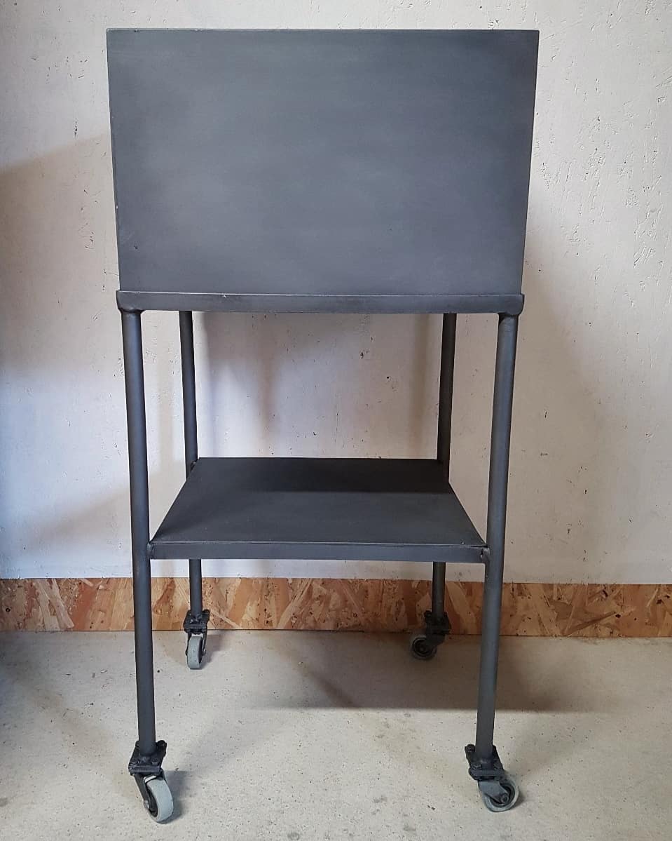 Industrial storage furniture on wheels