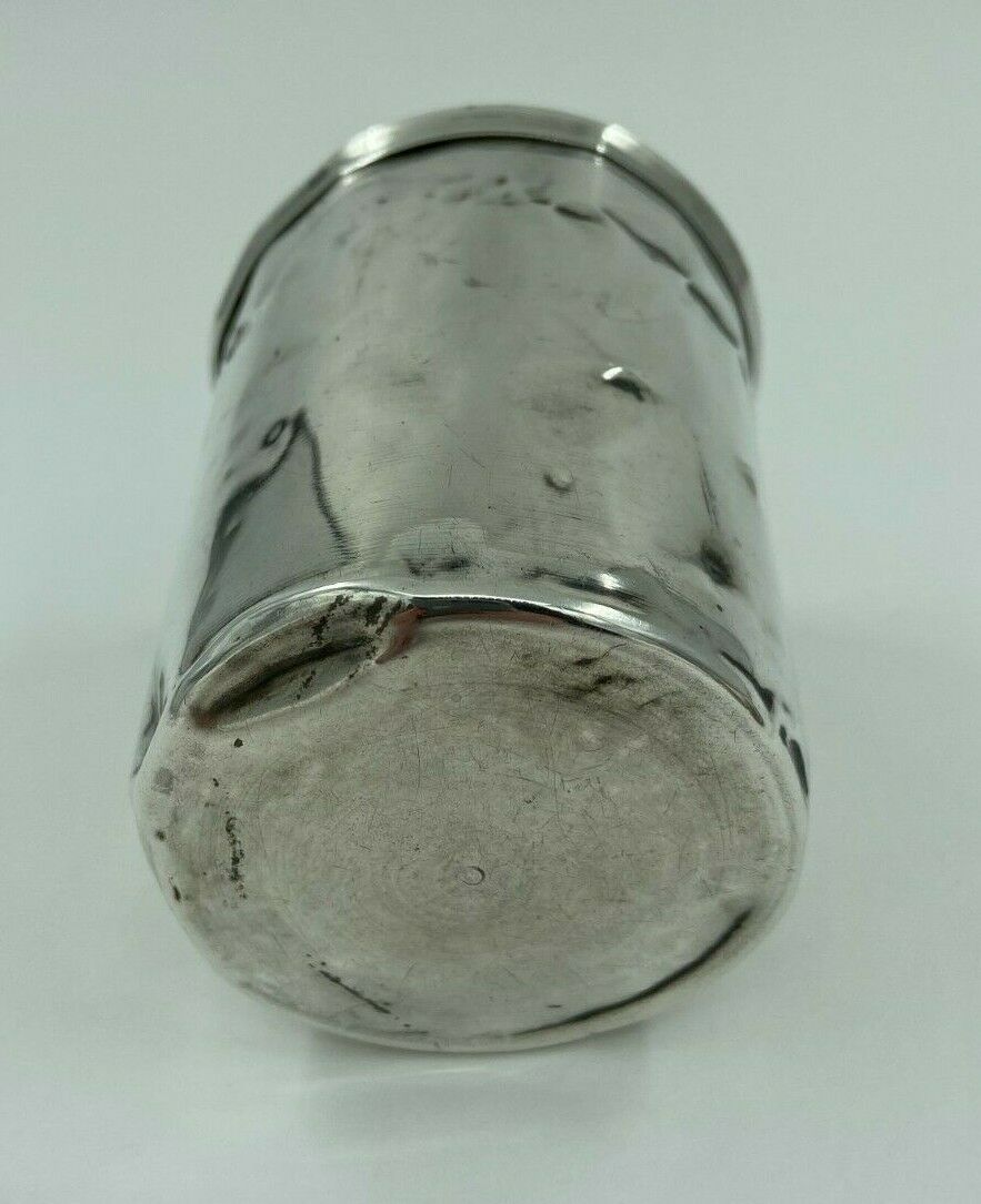 Silver timbale XlXeme poincon minerve large size 67 grams