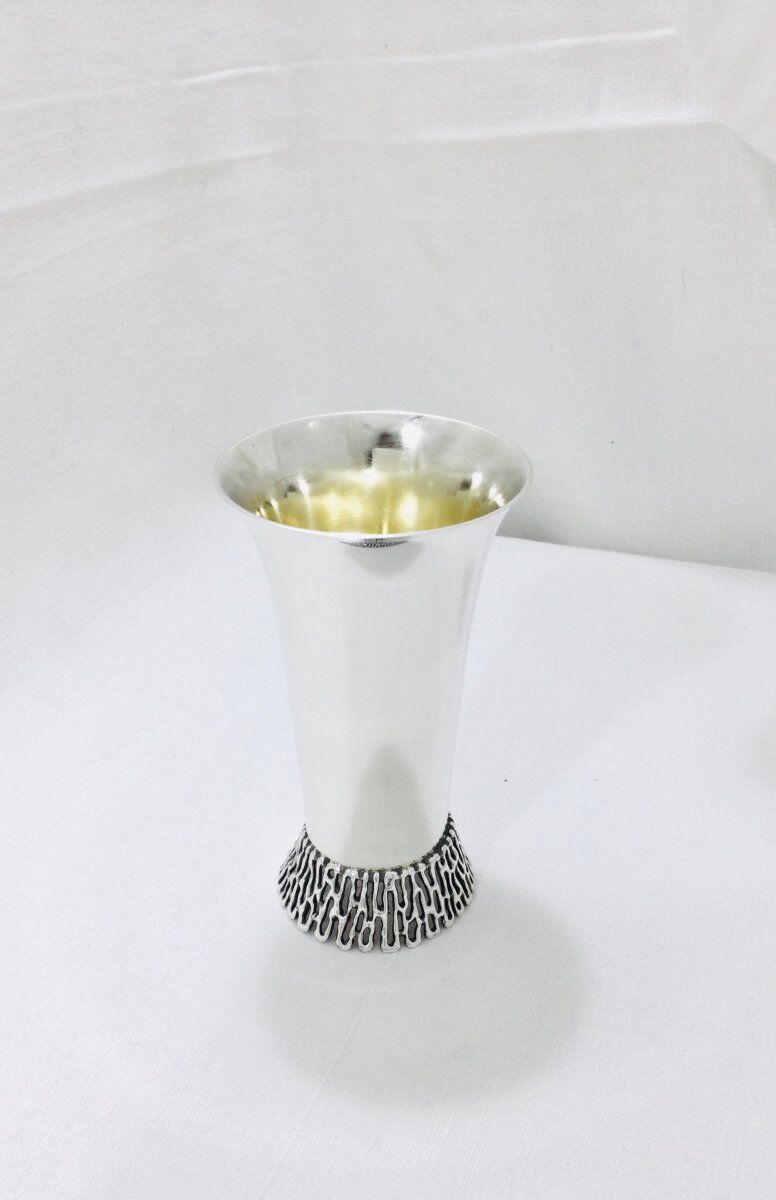 Timbale en argent et vermeil Israel