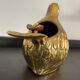 Cendrier en bronze Valenti caille ou perdrix vintage