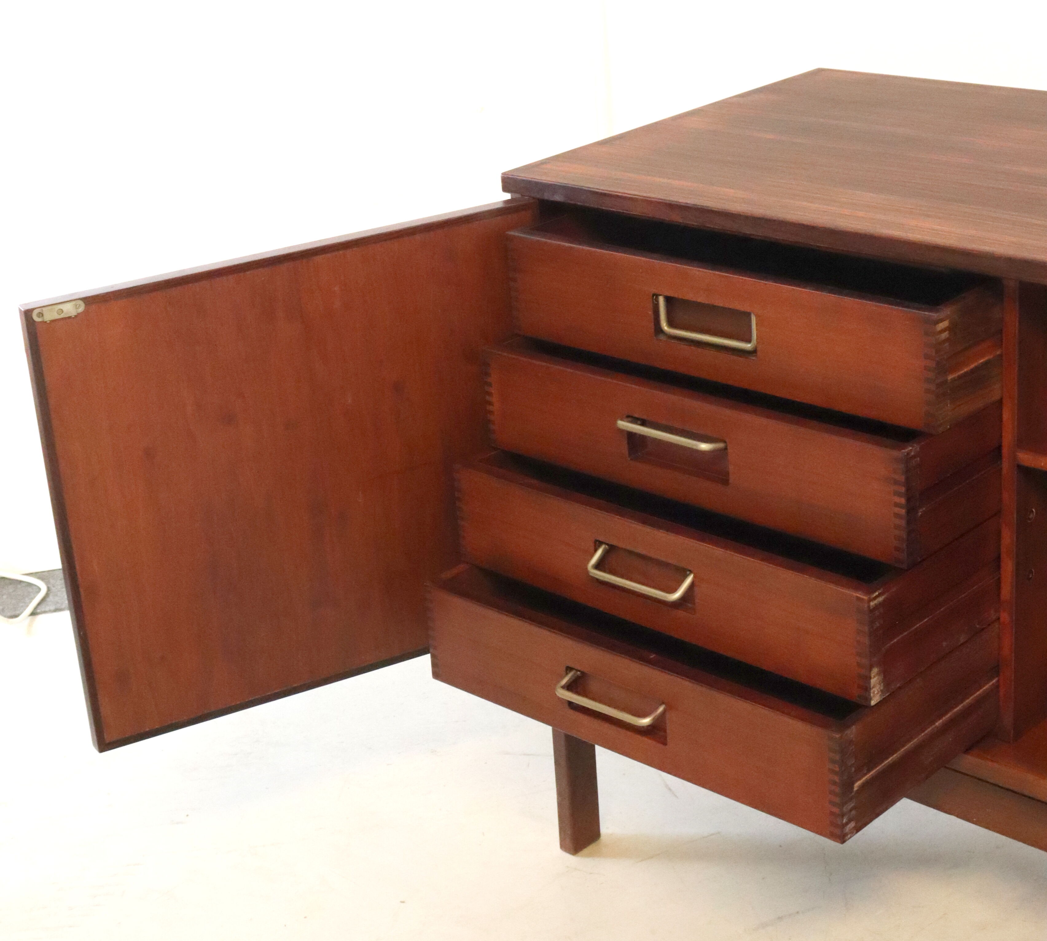 Vintage mid century sideboard xl "roggentin" | 220 cm