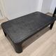Industrial coffee table in riveted metal from around 1920 – black patina – 145 × 80 cm