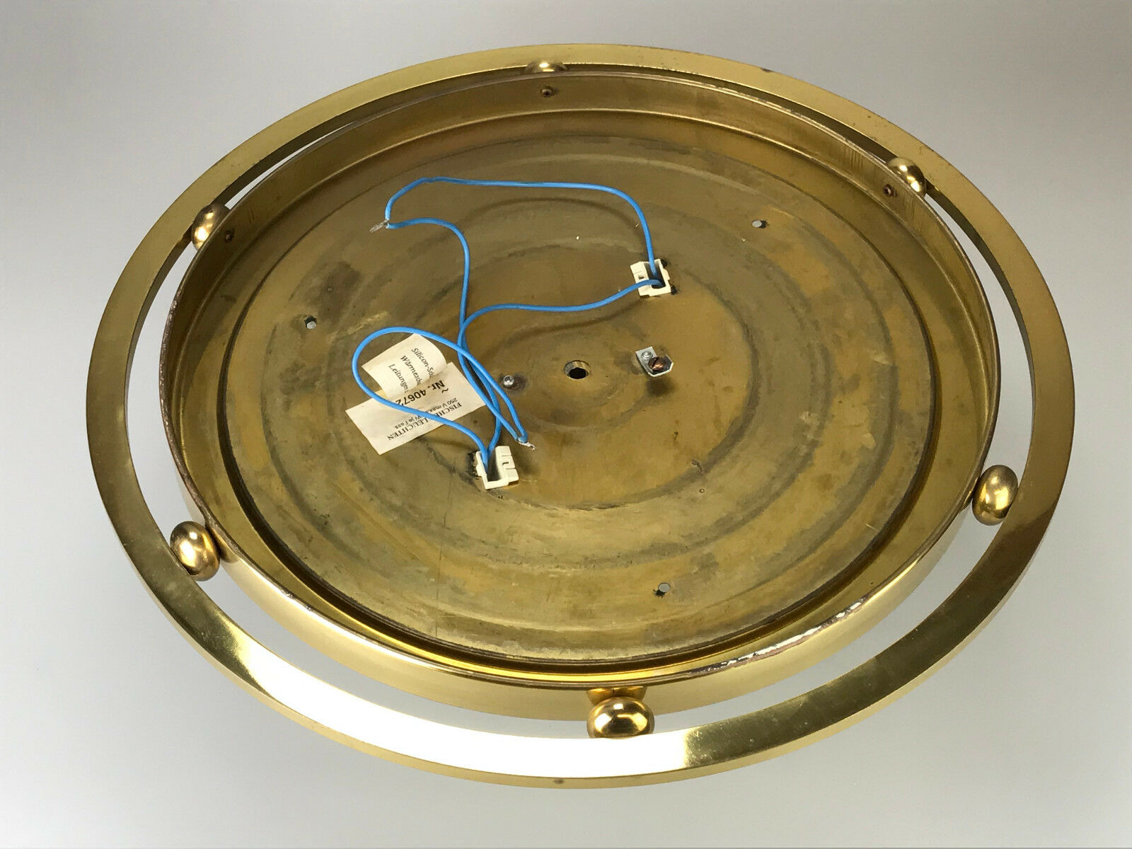 60s 70s Lamp Luminaire Plafoniere Flush Mount Ice Glass Space Age Design