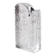 Mid-century Single Flower Textured Glass Block Bud Vase / Germany / 1960s