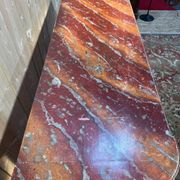 Low plinth buffet – Louis XIV period – Reclaimed wood & Faux marble