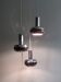 Suspension cascade avec globes chromés 1970