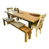 Solid wood table