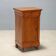 Antique Louis-Philippe bedside table in walnut with drawer, Italy, 19th century.