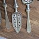 Set of 6 antique absinthe spoons Combault